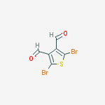 2,5-Dibromothiophene-3,4-dicarbaldehyde结构式
