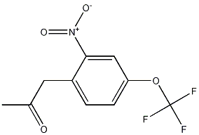 2-Propanone, 1-[2-nitro-4-(trifluoromethoxy)phenyl]-结构式