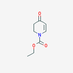 1(2H)-Pyridinecarboxylic acid, 3,4-dihydro-4-oxo-, ethyl ester结构式
