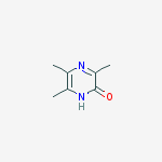 Structure of 2(1H)-Pyrazinone, 3,5,6-trimethyl-