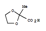 2-methyl-1,3-dioxolane-2-carboxylic acid结构式