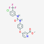 Structure of 2-Pyridinecarboxylic acid, 4-[4-[[[[4-chloro-3-(trifluoroMethyl)phenyl]aMino]carbonyl]aMino]phenoxy]-, Methyl ester
