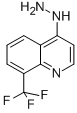 Structure of 4-HYDRAZINO 8-TRIFLUOROMETHYL-QUINOLINE