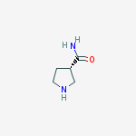 Structure of (3S)-pyrrolidine-3-carboxamide