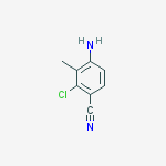 2-Chloro-3-methyl-4-aminobenzonitrile结构式