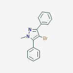 1H-Pyrazole, 4-bromo-1-methyl-3,5-diphenyl-结构式