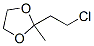 Structure of 1,3-Dioxolane,  2-(2-chloroethyl)-2-methyl-