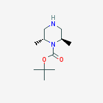 Structure of tert-Butyl (2R,6R)-2,6-dimethylpiperazine-1-carboxylate