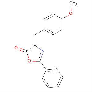 Structure of 5(4H)-Oxazolone, 4-[(4-methoxyphenyl)methylene]-2-phenyl-, (4Z)-