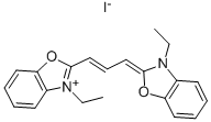 Structure of 3,3-DIETHYLOXACARBOCYANINE IODIDE