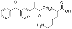 Structure of Ketoprofen lysinate