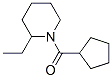 1-(CYCLOPENTYLCARBONYL)-2-ETHYL-PIPERIDINE结构式