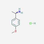 (1S)-1-(4-methoxyphenyl)ethanamine,hydrochloride结构式