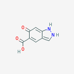6-HYDROXY-1H-INDAZOLE-5-CARBOXYLIC ACID结构式