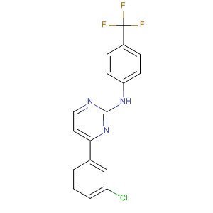 2-Pyrimidinamine, 4-(3-chlorophenyl)-N-[4-(trifluoromethyl)phenyl]-结构式