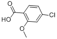 Structure of 4-Chloro-2-methoxybenzoic acid