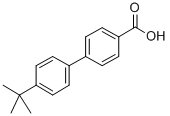 Structure of [1,1'-Biphenyl]-4-carboxylicacid, 4'-(1,1-dimethylethyl)-