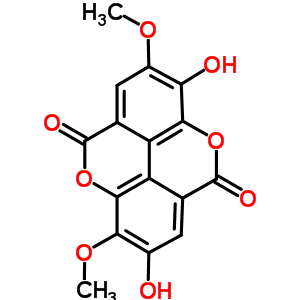 Structure of 2,8-dihydroxy-3,7-dimethoxychromeno[5,4,3-cde]chromene-5,10-dione