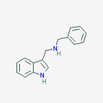 N-(3-Indolylmethyl)benzylamine结构式
