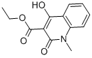 1,2-dihydro-4-hydroxy-1-methyl-2-oxo-3-quinolinecarboxylicaciethylester结构式