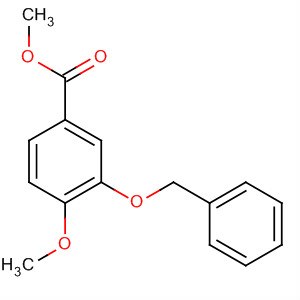Benzoic acid, 4-methoxy-3-(phenylmethoxy)-, methyl ester结构式