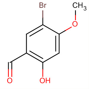 2-羟基-4-甲氧基-5-溴苯甲醛结构式