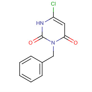 Chemical structure of 2,4(1H,3H)-Pyrimidinedione, 6-chloro-3-(phenylmethyl)-