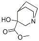 METHYL 3-HYDROXYQUINUCLIDINE-3-CARBOXYLATE结构式