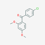 (4-chlorophenyl)(2,4-dimethoxyphenyl)methanone结构式