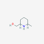 Structure of (6-Methyl-2-piperidinyl)methanol