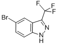Structure of 1H-INDAZOLE, 5-BROMO-3-(TRIFLUOROMETHYL)-