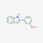 Structure of 1H-Indole, 2-(3-methoxyphenyl)-