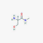Structure of 2-amino-3-hydroxy-N-methylPropanamide