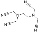 Structure of ETHYLENE DIAMINE TETRA ACETONITRILE