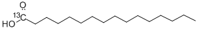 Structure of HEXADECANOIC ACID-1-13C