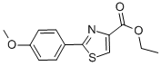 Structure of 2-(4-METHOXY-PHENYL)-THIAZOLE-4-CARBOXYLIC ACID ETHYL ESTER