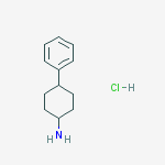 4-phenylcyclohexan-1-amine;hydrochloride结构式