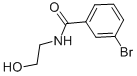 3-溴-N-(2-羟基乙基)苯甲酰胺结构式