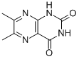 2-Hydroxy-6,7-dimethyl-3,4-dihydropteridine-4-one结构式