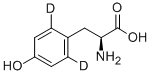 L-4-羟基苯基-2,6-D2-丙氨酸结构式