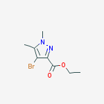 Structure of Ethyl 4-bromo-1,5-dimethylpyrazole-3-carboxylate