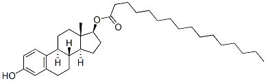 estra-1,3,5(10)-triene-3,17beta-diol 17-palmitate结构式