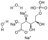 Structure of D-Gluconic acid, 6-(dihydrogen phosphate), trisodium salt, dihydrate