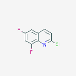 Structure of 2-chloro-6,8-difluoroquinoline