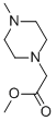 Structure of 4-METHYL-1-PIPERAZINEACETIC ACID METHYL ESTER