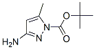 Structure of 1H-Pyrazole-1-carboxylicacid,3-amino-5-methyl-,1,1-dimethylethylester