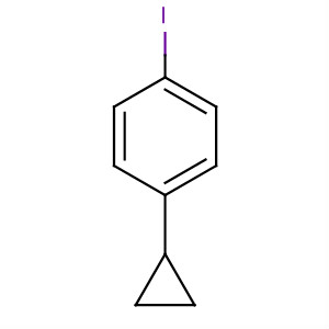 Structure of BENZENE, 1-CYCLOPROPYL-4-IODO-