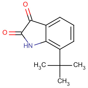 Structure of 1H-Indole-2,3-dione, 7-(1,1-dimethylethyl)-
