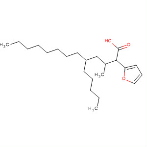Structure of 2-Furantridecanoic acid, 3-methyl-5-pentyl-