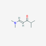 (e)-1-(dimethylamino)-4-methylpent-1-en-3-one结构式